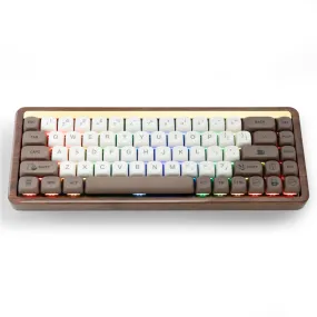 XVX M68 Solid Walnut Mechanical Keyboard Hot Swap Switch With PBT Keycaps