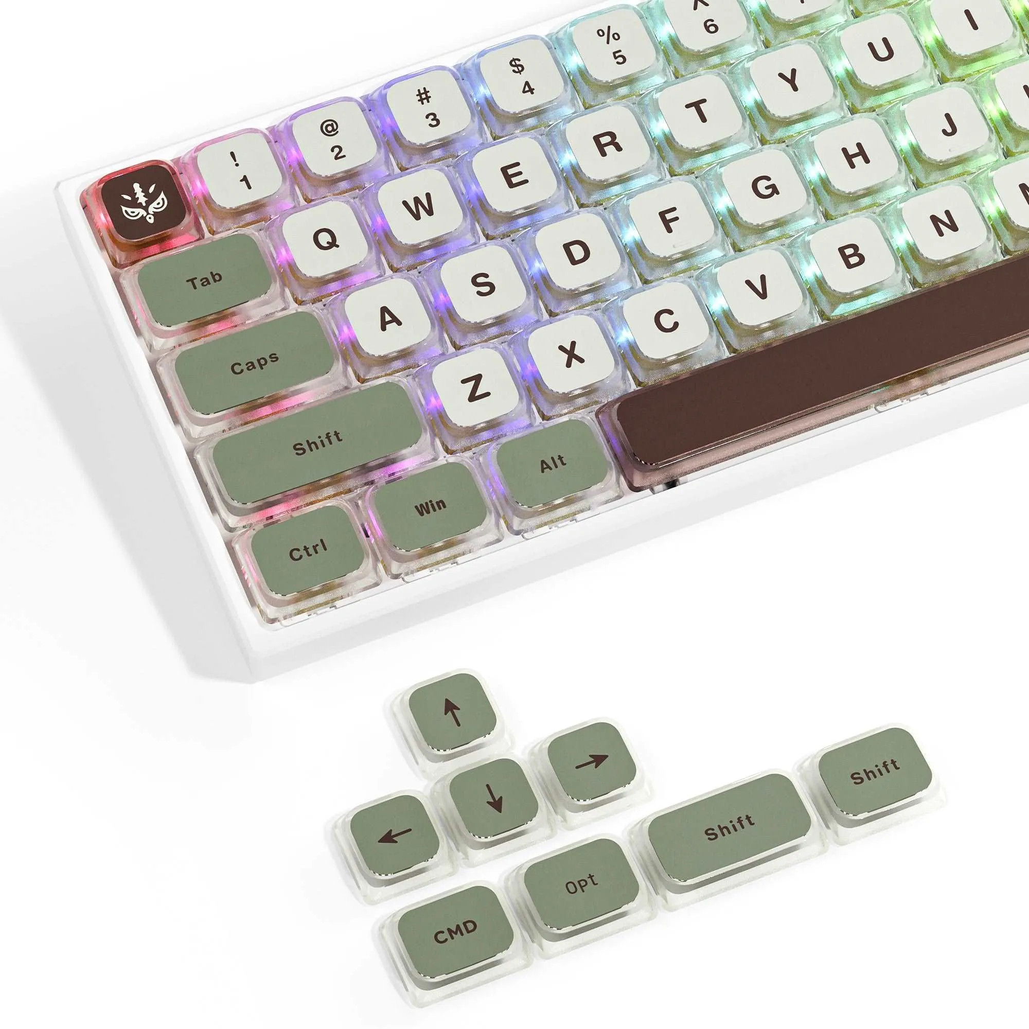 XVX Mist Dye-Sub Low Profile Keycap (125-Key)