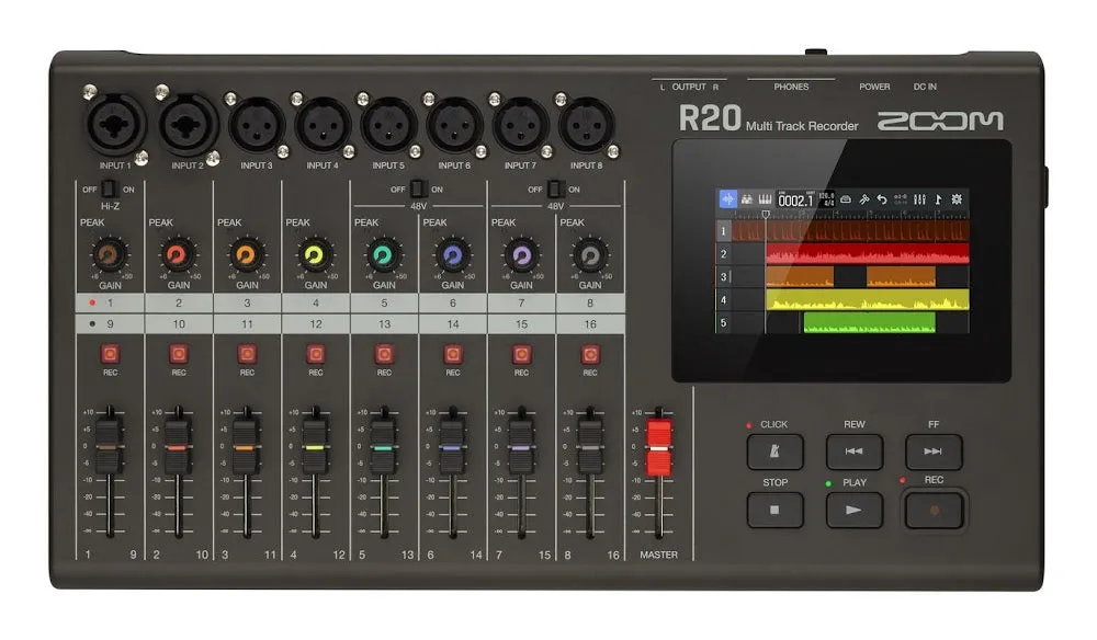 Zoom R20 16-track Recorder / Interface / Controller Workstations